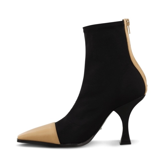 Tony Bianco Stretch Khan Black Sz 8 Ankle Bootie - Picture 3 of 4